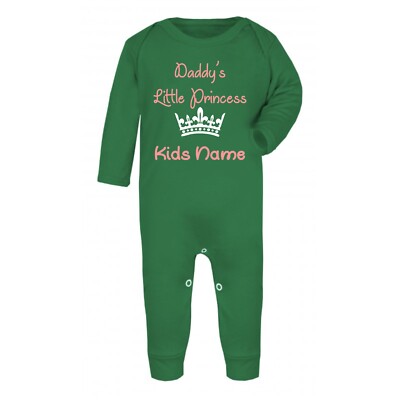 Personalisierter Strampler Papas kleine Prinzessin, lustiger Baby Schlafanzug, Strampler