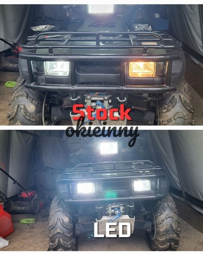 2 Ultra Bright LED Headlight Bulbs for 1991-2002 Suzuki LT-F300F King Quad 4x4 - Picture 4 of 12
