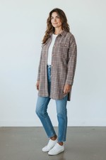 River Woods - Mantel - Acryl, Wolle, Polyester - Beige, Braun