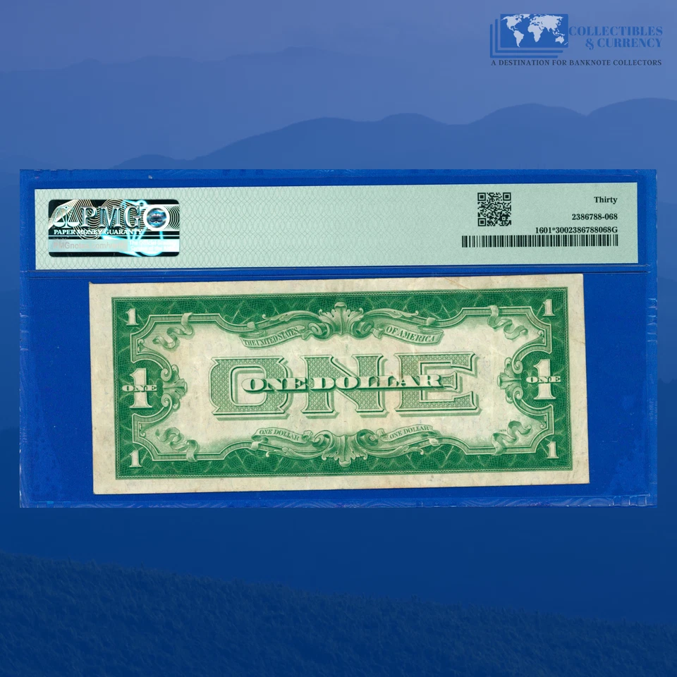 Fr.1601* 1928A $1 One Dollar Silver Certificates, Star Note, PMG VF 30 #06911 - Image 2 of 3