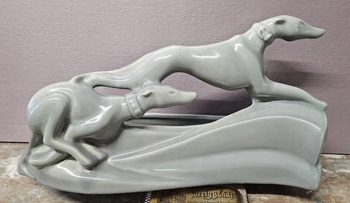 Royal Haeger Pottery Greyhound Dogs Planter