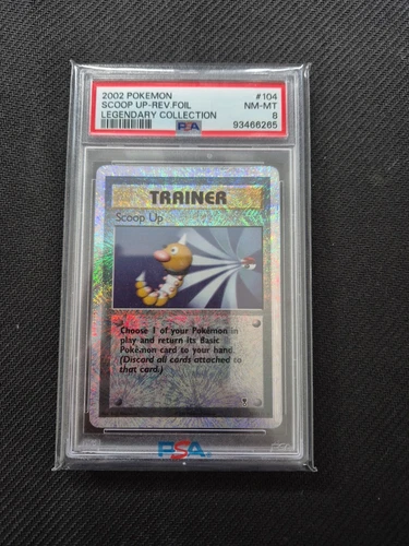 PSA 8 Scoop Up 104/110 Reverse Holo - Legendary Collection WOTC