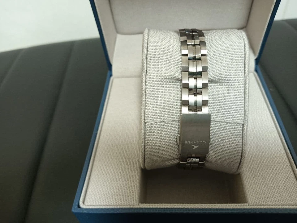 Casio Oceanus Manta Titanium Ladies Watch OWC S340 1AFJ Solar Radio World - Image 3 of 4