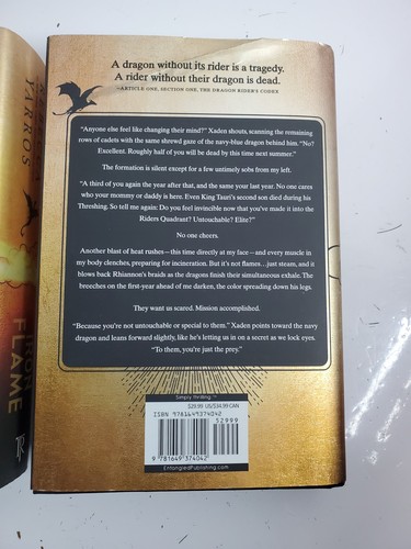 Iron Flame & Fourth Wing by Rebecca Yarros - Shipping Cover Damage - Never USED - Picture 6 of 8
