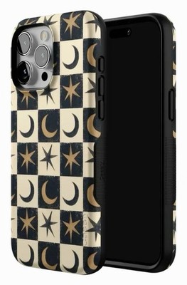 Mystic Moonstar Celestial Case   iPhone 15 Pro MagSafe Black Bumper Casely