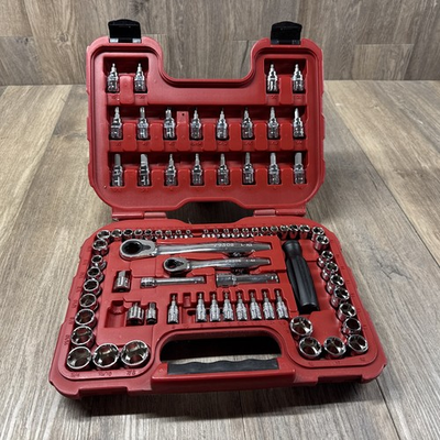 #ad Craftsman Max Axess Pass Through Socket Set Metric amp; SAE 6pt Torx Hex 32820 80pc $149.99