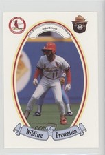 1987 Smokey Bear Wildfire Prevention St Louis Cardinals Jose Oquendo #18 0w6