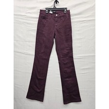Express Womens Bootcut Jeans Wine Wash Burgundy Mid Rise Pants EX010051 Size 4