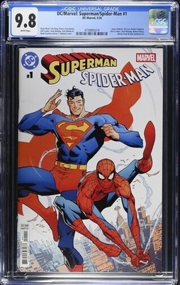 2026 Marvel Dc Comics Superman Spiderman #1 Jimenez Cover A CGC Graded 9.8