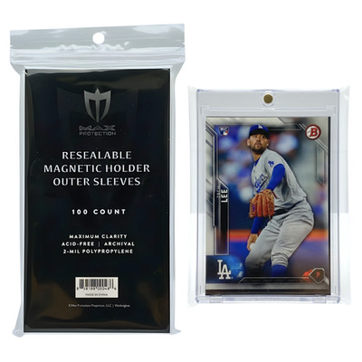 Max Protection Magnetic Card Holder Sleeves - Resealable 100ct Packs