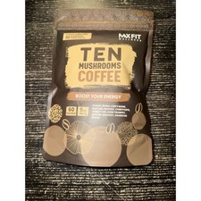 Organic Mushroom Coffee 10 Mushrooms Instant Energy Focus Gut Health 60 Servings