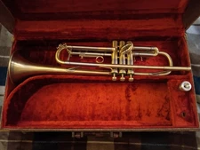 1938 Olds Super Trumpet. Raw brass scratched finish in good playing condition!