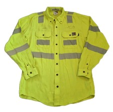 Carhartt FR Flame Resistant Hi-visibility Yellow Shirt Medium CAT2 NEPA2112