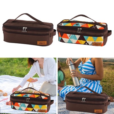 Camping -Utensilien Bag Travel Make -up -Tasche Besteck Speicher Leer