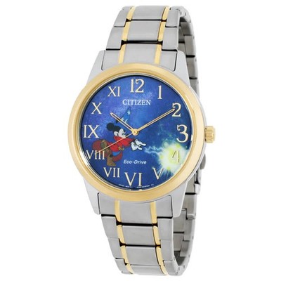 Citizen Sorcerer'S Apprentice Mickey Eco-Drive Blue Dial Watch FE7064-71W