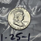 1963 Ben Franklin Half Dollar .900 Silver 1-25-1
