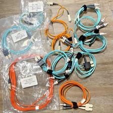 Lot of 12 Corning Cable Systems Optic Fiber Cables Fast Shipping New