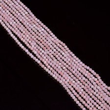 Natural Pink Opal Gemstone Round Micro Faceted Beads 2.5-3 mm Strand 12.5" 108