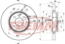 Brake discs Renault Captur I 1.2 TCe 120 BD-7829