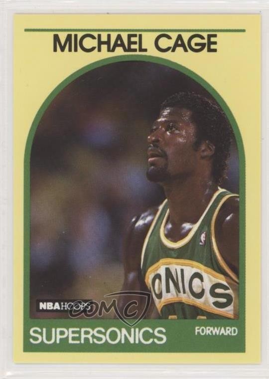 1989-90 NBA Hoops Superstars Box Set Michael Cage #92 1k3