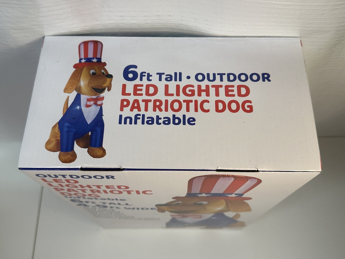 Inflatable Uncle Sam Dog Patriotic LED Lighted 6 display picture 1