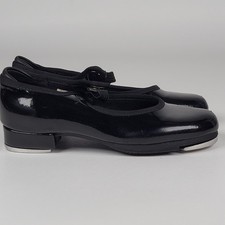 Bloch Techno Tap Shoes Girls/Boys 9.5 Black Split Sole Elastic Band Side Snap