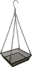 Hanging Bird Feeder Tray Platform Metal Mesh Seed Tray for Bird Feeding Outdoor