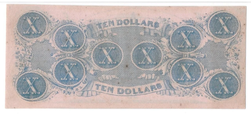 T-52 1862 $10 Confederate PF-3 PMG UNC 62 EPQ High Grade Civil War Paper Money - Image 4 of 4