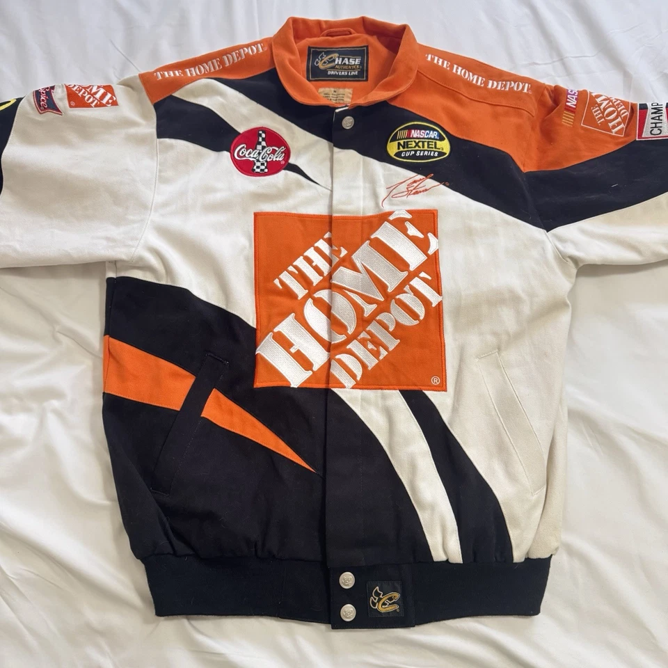 Chase Authentics Drivers Line The Home Depot Tony Stewart Coat Sz M NASCAR - Image 2 of 4