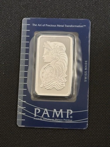 PAMP Suisse Lady Fortuna Silver Bar .999 Fine Silver 1oz Assay Sealed