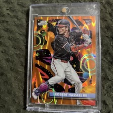 2025 Topps Cosmic Chrome - Robert Hassell III Orange Galactic Refractor /25 (RC)