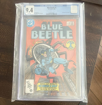DC Comics Blue Beetle #1 CGC 9.4 Copper Age 1986 Key Issue Single Comic