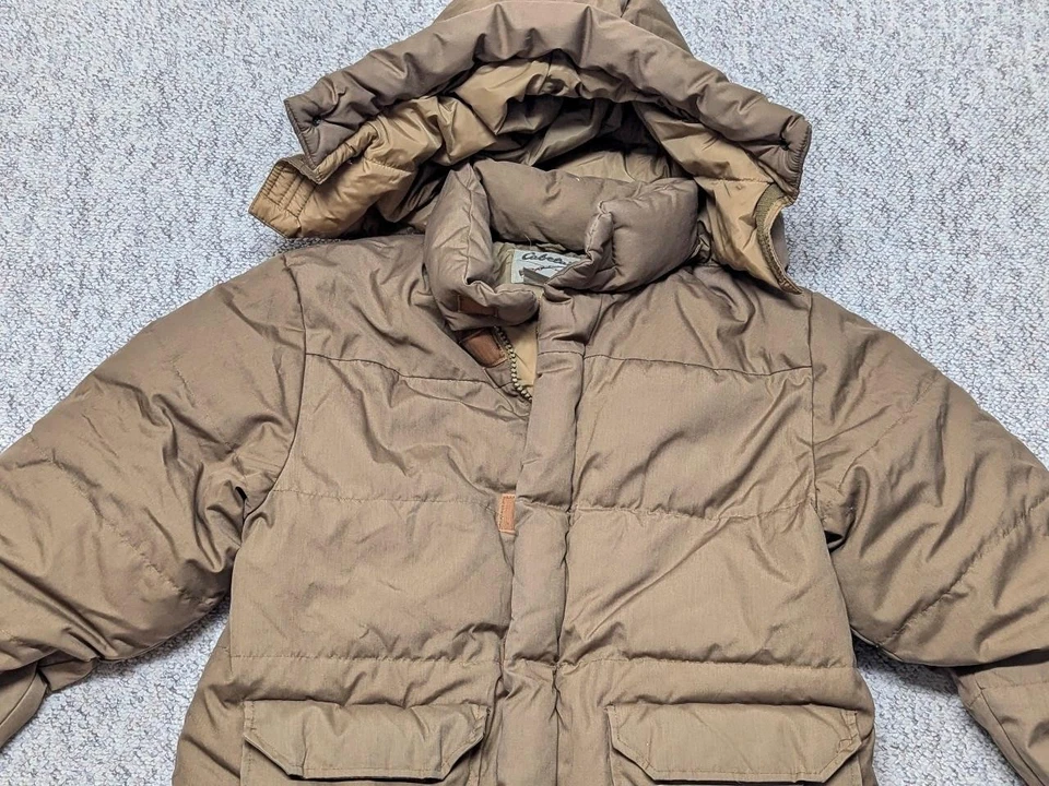 Abrigo parka vintage CABELAS PLUMÓN DE GANSO con capucha XL marrón chaqueta ARCTIC Foto 4 de 4