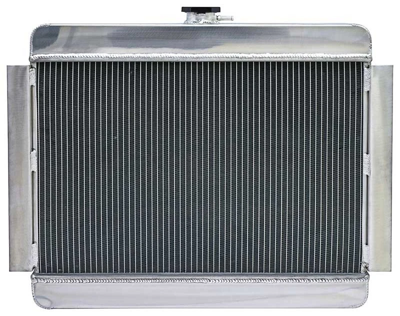 Chevy II Nova 1966-67; conversión V8; radiador de aluminio Champion; 3 filas 15-1/4" Foto 2 de 3