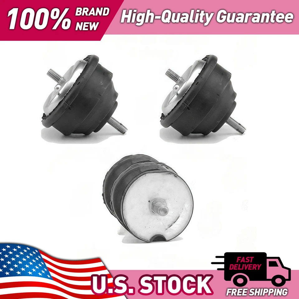 Engine Motor Mount Kit Motor Engine Mount for BMW Z3 1999 2000 2001 2002 2.5L L6 - Image 2 of 4