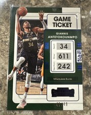 GIANNIS Antetokounmpo 2021-22 Panini Contenders Blue Game Ticket /49