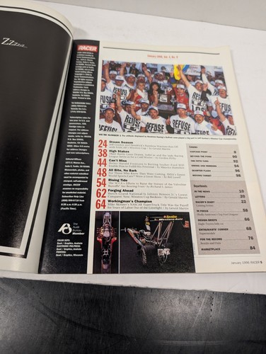 Racer Magazine January April 1995 Jan-March 1996 Nascar Indy F1 IRL - 第 3/24 張圖片