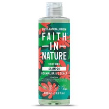 Image of Soothing Organic Aloe Vera Shampoo for Normal Hair, Vegan, 400ml