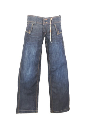 H30) KUYICHI Damen Jeans ANNA Gr. 27 / 32  W27 L32 Weites Bein Pure Bio Cotton