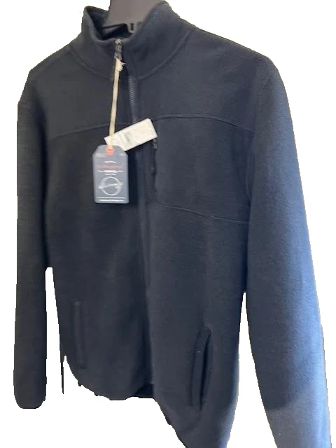 Weatherproof Vintage Dark Navy Full Zip Fleece Jacket • Medium *NWT Mens