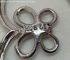 925 Sterling Silver CZ Butterfly Heart Pendant Necklace, 2.3g — photo 3