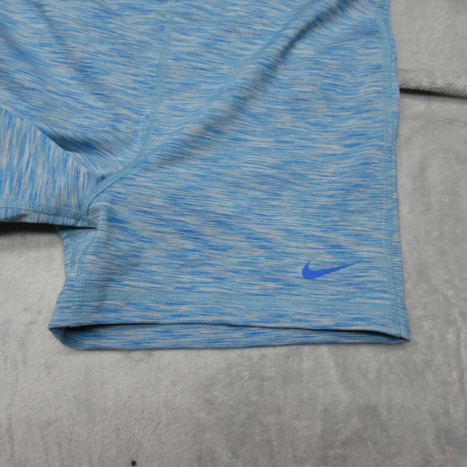 Nike Pro Shorts Womens Medium Blue Space Dye 3" Dri-Fit Compression Gym $38 NEW thumbnail 10