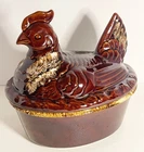 Vintage Hull Hen On The Nest Serving Casserole Dish VG