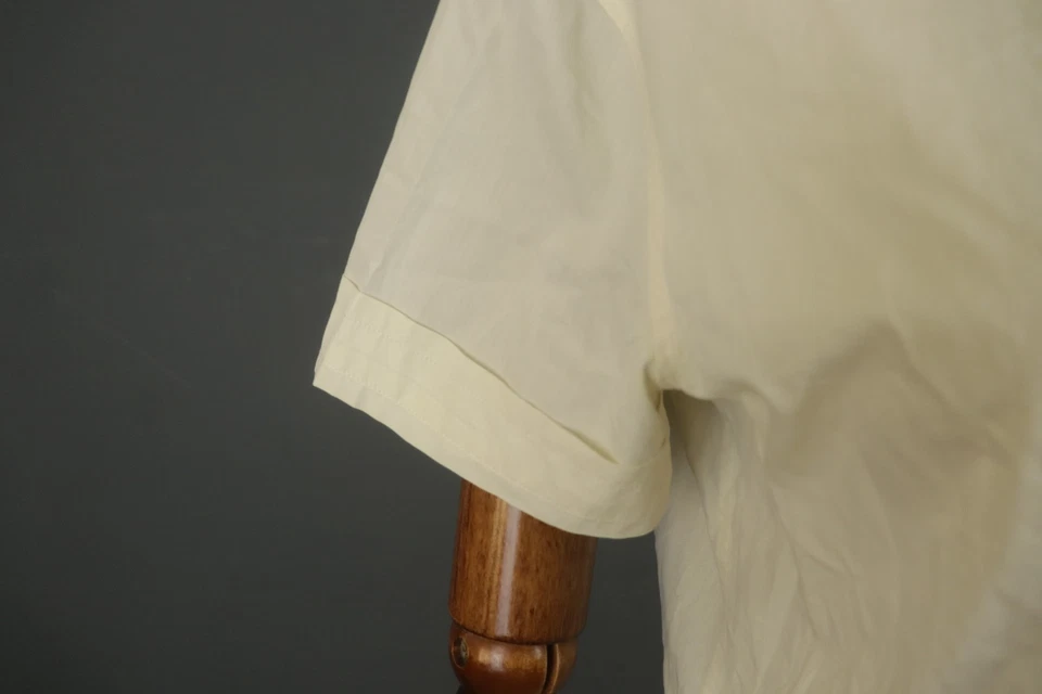 Jil Sander White Casual Short Sleeve Cuffed Collared Button Up Shirt Top Size 42 - Image 4 of 4