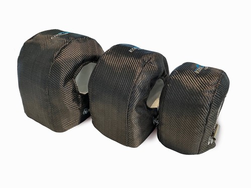 MANTA TURBO T6 Cubierta de gorro de fibra de carbono Alta temperatura Escudo térmico con resortes - Imagen 2 de 3