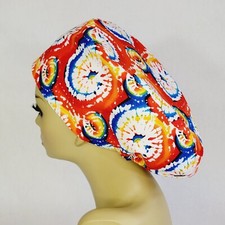 Tie Dye Women Scrub Hat, Surgical Cap, Scrub Cap, Nurses Gift, Medical