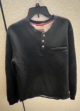 Coleman Men's Sherpa Lined Waffle Henley - Medium - Black Heather