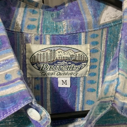 Vintage Britches Great Outdoors Button Down Shirt 90s Multicolor Men Size Medium - Picture 5 of 9