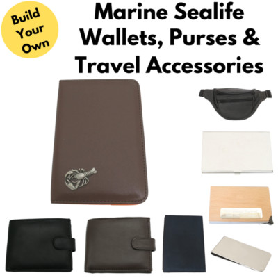 Marine Sealife Brieftaschen Kartenetui & individuelle Leder Reiseartikel