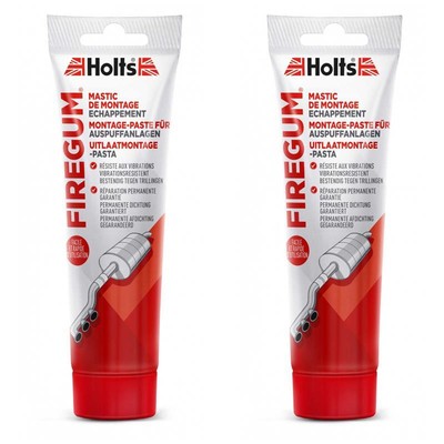 2 x Holts Auspuffmontagepaste Firegum 150g  Dichtpaste Dichtmasse Auspuff 